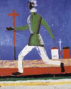 Kasimir Malevich The man running painting